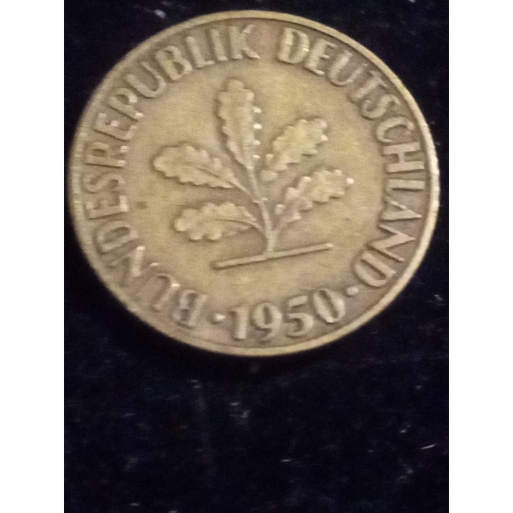 GERMANY  # 10 pfennig 1950 F Bundesrepublik Deutschland super! (100% genuine) - Picture 4 of 4